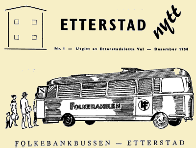 Etterstadnytt nr. 1 - Utgitt av Etterstadsletta Vel - Desember 1958
